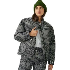 Free People Bunny Slope Printed Puffer Jacket